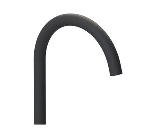 Monomando lavaplatos Oregón cuello cisne negro mate