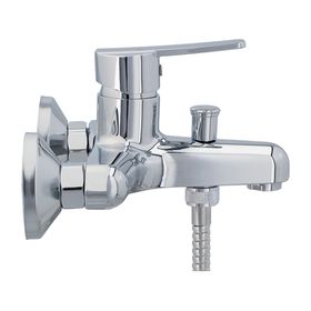 Monomando de tina ducha Dallas gris cromo