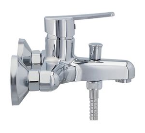 Monomando de tina ducha Dallas gris cromo