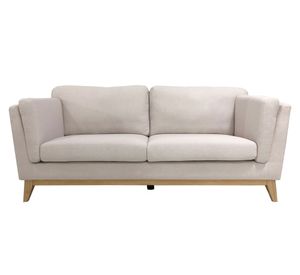Sofá 3 cuerpos Manet poliéster beige