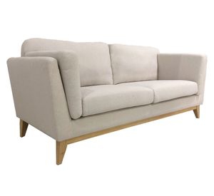 Sofá 3 cuerpos Manet poliéster beige