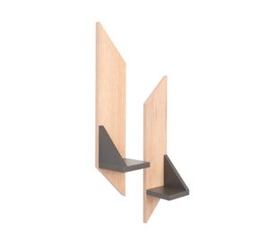 Repisa flotante Vettel bicolor 2 un. 50x10x12 cm