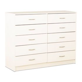 Cómoda 10 cajones blanco