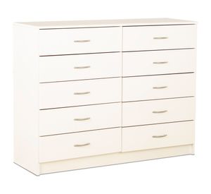 Cómoda 10 cajones blanco