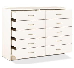 Cómoda 10 cajones blanco
