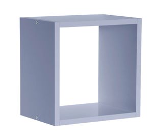 Repisa cuadrada Serenity azul 24.5x24.5x15 cm