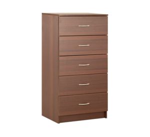 Cómoda 5 cajones chocolate