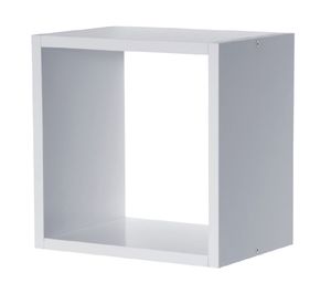 Repisa cuadrada Serenity blanco 24.5x24.5x15 cm