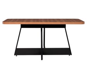 Juego de comedor 6 personas rectangular Rio canela negro