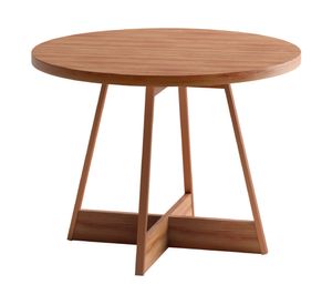 Juego de comedor Capitolio 4 personas redonda canela/avellana