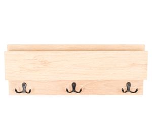 Perchero funcional Kenia MDP 15x40x5 cm rovere