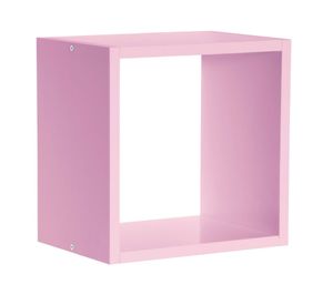 Repisa cuadrada Serenity rosado 24.5x24.5x15 cm