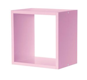 Repisa cuadrada Serenity rosado 24.5x24.5x15 cm