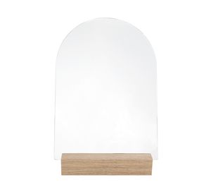 Espejo Noruega base madera 18x25 cm