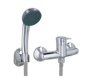 Monomando de ducha Dallas gris cromo