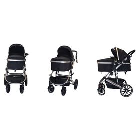 Coche cuna Lux negro 3 en 1