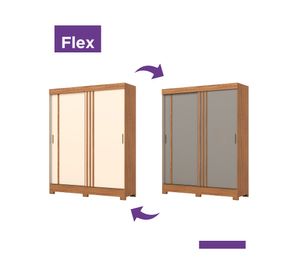 Clóset Ponce 2 puertas 2 cajones 200x159x48 cm