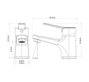 Monomando lavamanos Dallas cromo