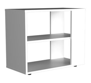 Mesa lateral rectangular Garden 50x60x30 cm blanco