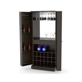 Bar 2 puertas Malbec 175x75x42.5 cm