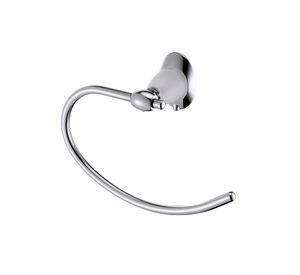 Toallero argolla Viena blanco/cromo