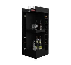 Bar bajo esquinero Lyman wengué 116.6x46.6x46.6 cm