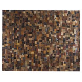 Alfombra 230x160 cm Leather patch café Dib
