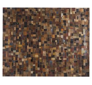 Alfombra 230x160 cm Leather patch café Dib