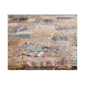 Alfombra 230x160 cm Leather patch café Dib