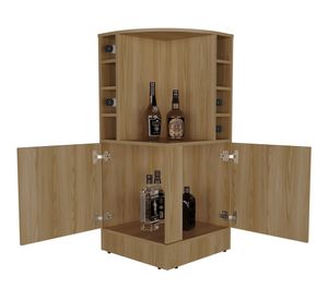 Bar bajo esquinero 2 puertas Jakes fresno europeo 108.2x46.9x46.9 cm