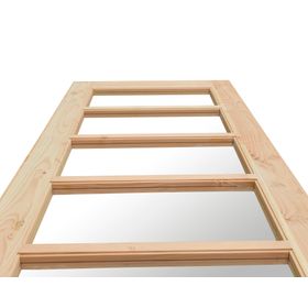 Puerta Pino Oregón Mirador Vidrio 85x200 cm AFN