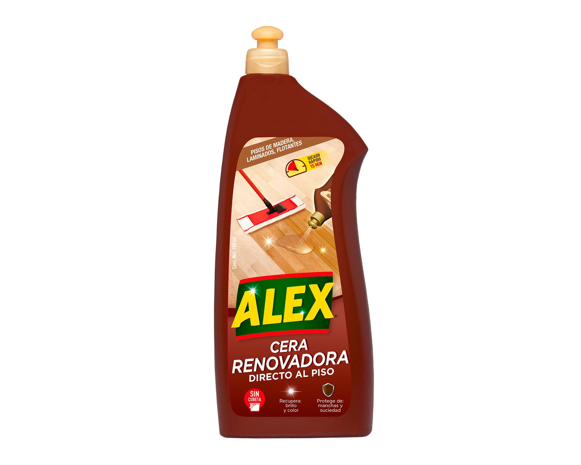 Cera renovadora 900 ml directo al piso Alex
