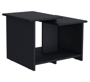 Mesa de centro rectangular Wema 42.2x60x45 cm wengué