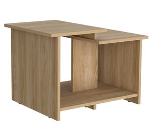 Mesa de centro rectangular Wema 42.2x60x45 cm fresno