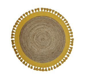 Alfombra redonda 150 cm Malibu amarillo