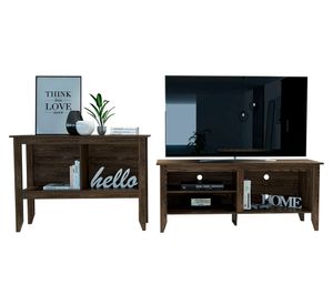 Rack TV 65'' + arrimo Essential coñac 2 TuHome