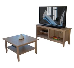 Rack TV 65'' + mesa de centro Essential rovere 1 TuHome
