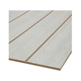 Tablero MDF ranura V 6 mm 123x244 cm teka ártico