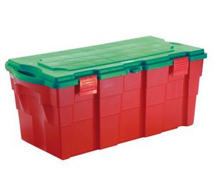 Baúl 100 litros rojo/verde Wenco.