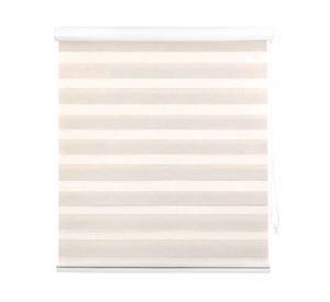 Cortina roller zebra 100x165 cm textura beige Cotidiana