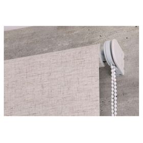 Cortina roller blackout 80x165 cm textura crudo