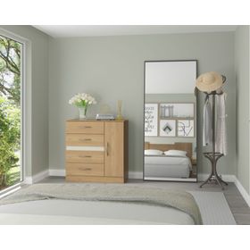 Cómoda 41ro canela 4 cajones