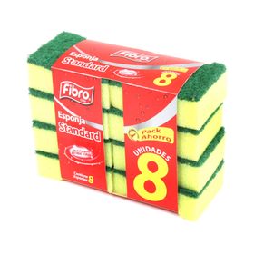 Esponja estándar 8 unidades Fibro