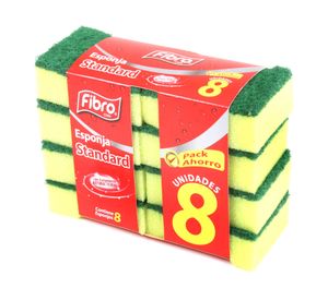 Esponja estándar 8 unidades Fibro