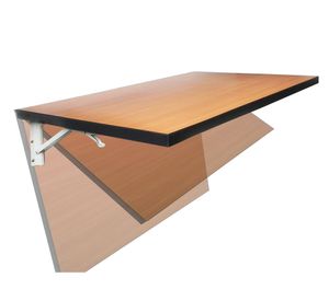 Soporte para repisas 14 x 31,5 x 2 cm abatible blanco Ducasse