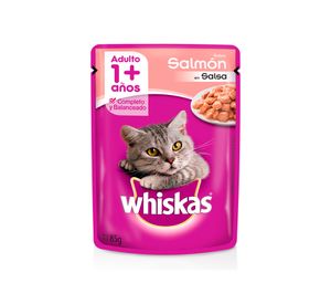 Alimento húmedo gato 85 gr salmón Whiskas