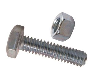 Perno hexagonal con tuerca 1/4x3'' zincado 20 unidades Mamut