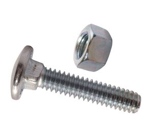 Perno coche con tuerca 3/8x6'' zincado 10 unidades Mamut