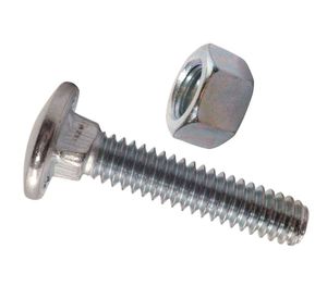 Perno coche con tuerca 5/16x16'' zincado 10 unidades Mamut