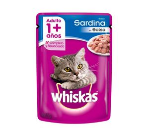 Alimento húmedo gato 85 gr sardina Whiskas